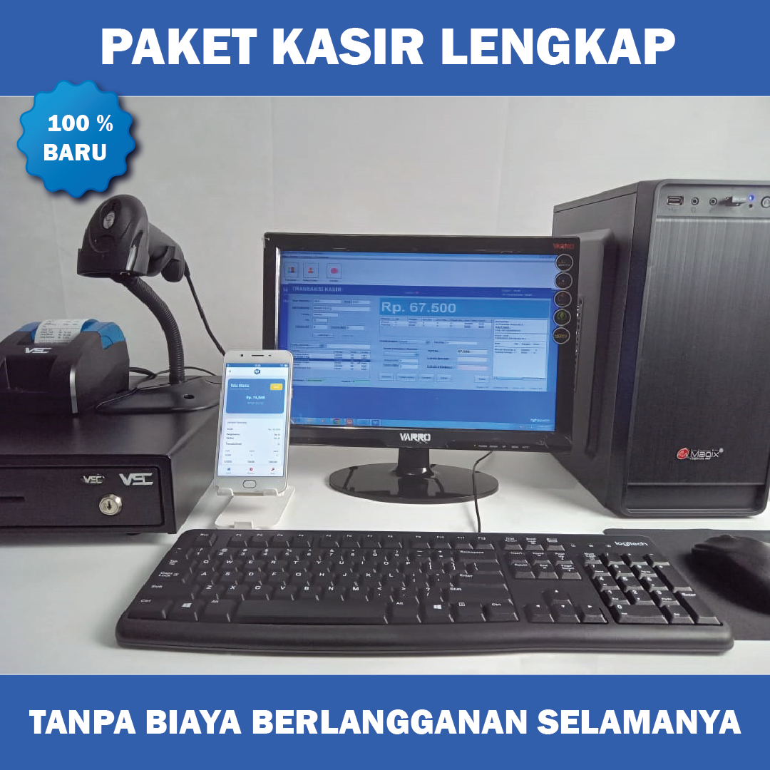 Kasir Komputer Tanpa Berlangganan